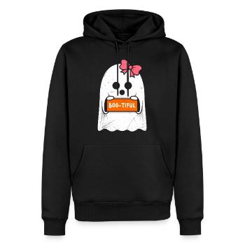 Costume d’Halloween Enfants BOO-TIFUL Drôle Halloween - Sweat à capuche Premium bio Homme - noir - Devant - Nico (187cm)