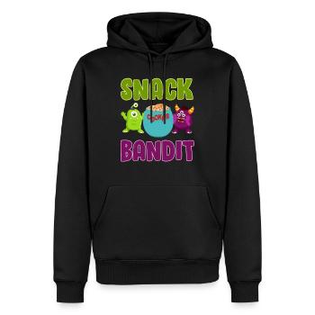 Costume d’Halloween SNACK BANDIT Funny Kids - Sweat à capuche Premium bio Homme - noir - Devant - Nico (187cm)
