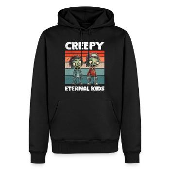 Halloween Party CREEPY ETERNAL KIDS Lustiges - Männer Premium Bio Hoodie - Schwarz - Vorne - Nico (187cm)