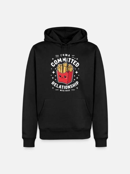 Frites Bude Funny Oven Frites - Sweat à capuche Premium bio Homme - noir
