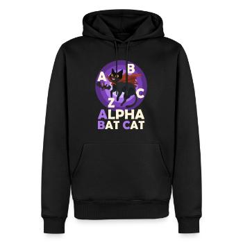Halloween Kostüm ALPHA BAT CAT Lustiges Alphabet - Männer Premium Bio Hoodie - Schwarz - Vorne - Nico (187cm)