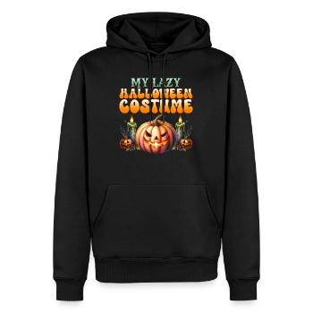 Halloween MY LAZY HALLOWEEN COSTUME Kinder - Männer Premium Bio Hoodie - Schwarz - Vorne - Nico (187cm)