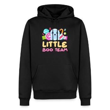 Halloween LITTLE BOO TEAM Funny Halloween - Men’s Premium Organic Hoodie - black - Front - Nico (187cm)