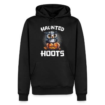 Halloween Kostüm Kinder GRUSEL EULE Gruseliges - Männer Premium Bio Hoodie - Schwarz - Vorne - Nico (187cm)