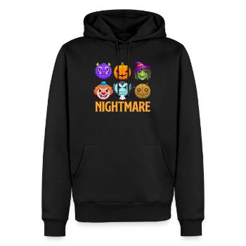 Costume d’Halloween Enfants SPOOKY NIGHT Drôle - Sweat à capuche Premium bio Homme - noir - Devant - Nico (187cm)