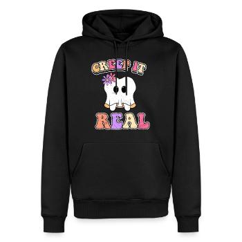 Halloween Kostüm Kinder CREEP IT REAL Lustiges - Männer Premium Bio Hoodie - Schwarz - Vorne - Nico (187cm)