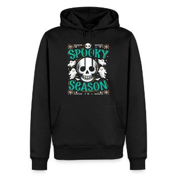 Halloween Kostüm Kinder SPOOKY SEASON Lustiges - Männer Premium Bio Hoodie - Schwarz - Vorne - Nico (187cm)
