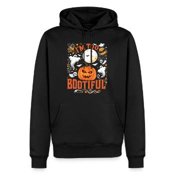 Costume d’Halloween Enfants JE SUIS TROP BOOTIFUL Drôle - Sweat à capuche Premium bio Homme - noir - Devant - Nico (187cm)