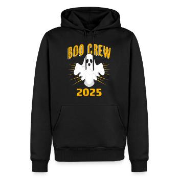 Halloween Kostüm Kinder BOO CREW 2025 Lustig - Männer Premium Bio Hoodie - Schwarz - Vorne - Nico (187cm)