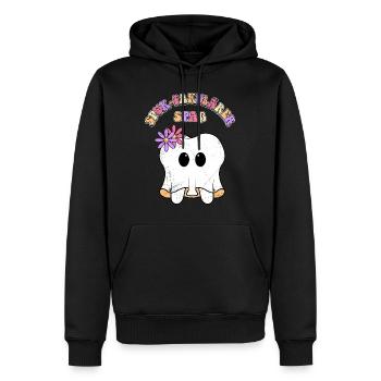 Fête d’Halloween SPUK-TACULAR FUN Drôle - Sweat à capuche Premium bio Homme - noir - Devant - Nico (187cm)