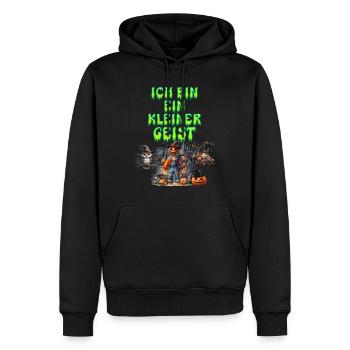 Halloween Kostüm ICH BIN EIN KLEINER GEIST Lustig - Männer Premium Bio Hoodie - Schwarz - Vorne - Nico (187cm)