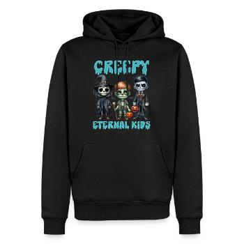 Halloween Kinder CREEPY ETERNAL KIDS Lustiges - Männer Premium Bio Hoodie - Schwarz - Vorne - Nico (187cm)