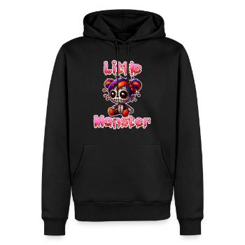 Halloween Costume Kids LITTLE MONSTER Funny - Men’s Premium Organic Hoodie - black - Front - Nico (187cm)