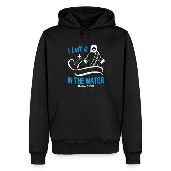 Christian Baptism Bible Quote Psalm Prayer - Men’s Premium Organic Hoodie - black - Front - Nico (187cm)