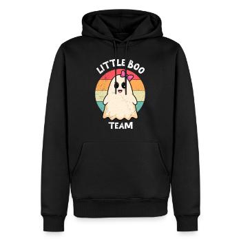 Halloween Costume Kids LITTLE BOO TEAM Funny - Men’s Premium Organic Hoodie - black - Front - Nico (187cm)