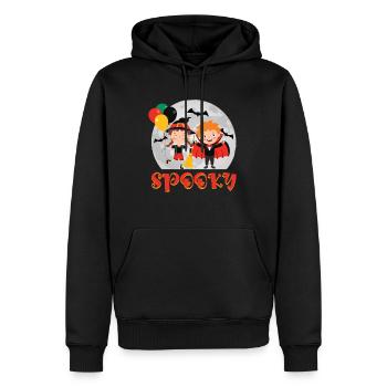 Halloween Kostüm SPOOKY Halloween Party Kinder - Männer Premium Bio Hoodie - Schwarz - Vorne - Nico (187cm)
