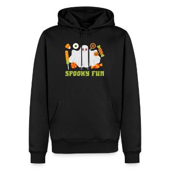 Costume d’Halloween SPOOKY FUN Drôle Enfants - Sweat à capuche Premium bio Homme - noir - Devant - Nico (187cm)