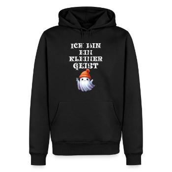 Halloween Kostüm ICH BIN EIN KLEINER GEIST Lustig - Männer Premium Bio Hoodie - Schwarz - Vorne - Nico (187cm)