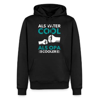 Opi ALS VATER COOL ALS OPA COOLER Lustiges - Männer Premium Bio Hoodie - Schwarz - Vorne - Nico (187cm)