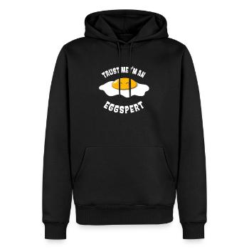 Experte Spiegelei Lustiges Eier Wortspiel - Männer Premium Bio Hoodie - Schwarz - Vorne - Nico (187cm)