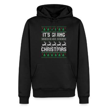 Es ist das Schenken von Weihnachten - Männer Premium Bio Hoodie - Schwarz - Vorne - Nico (187cm)