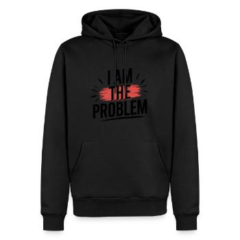 I Am The Problem Statement - Männer Premium Bio Hoodie - Schwarz - Vorne - Nico (187cm)