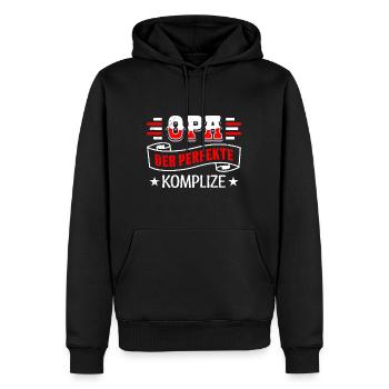OPA DER PERFEKTE KOMPLIZE Lustiges Großvater - Männer Premium Bio Hoodie - Schwarz - Vorne - Nico (187cm)