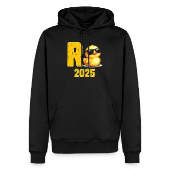 R ENTE 2025 Lustige Ruhestand Endlich Rentner - Männer Premium Bio Hoodie - Schwarz - Vorne - Nico (187cm)