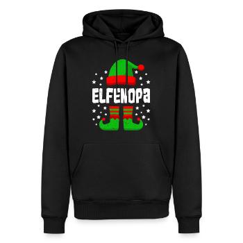 ELFEN OPA Lustiges Großvater Weihnachten Opi - Männer Premium Bio Hoodie - Schwarz - Vorne - Nico (187cm)
