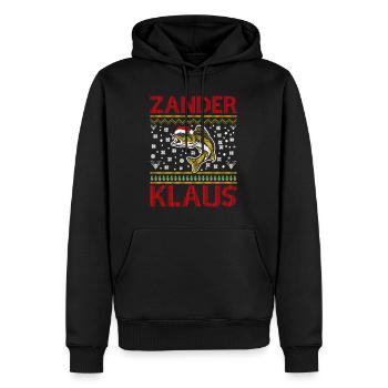 Lustiges Angler Outfit Weihnachten - Männer Premium Bio Hoodie - Schwarz - Vorne - Nico (187cm)