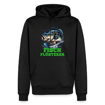 Angler Outfit Angeln Hobby - Männer Premium Bio Hoodie - Schwarz - Vorne - Nico (187cm)