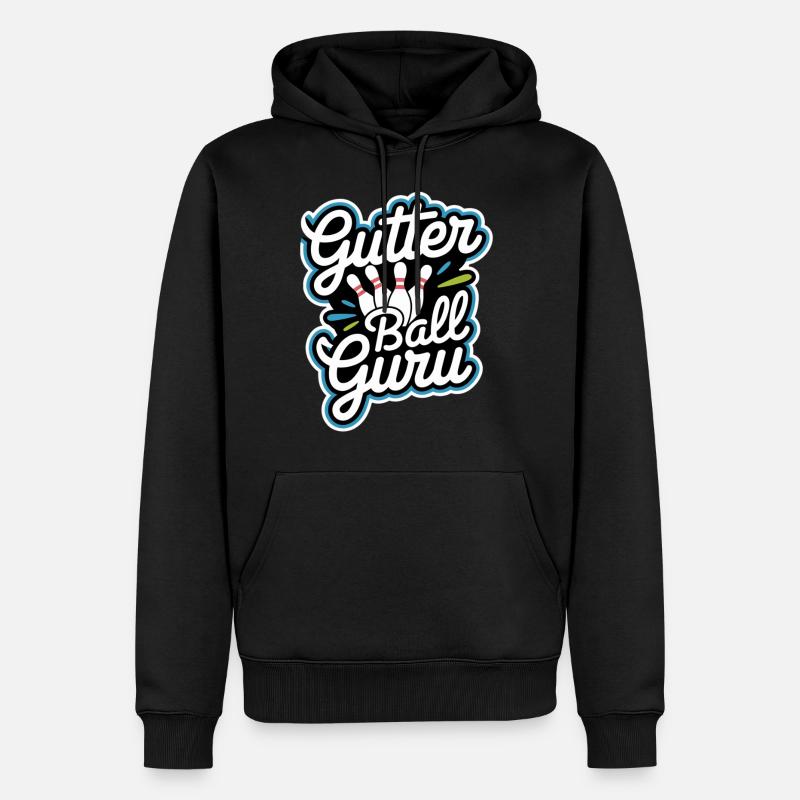 Gutter Ball Guru 11 - Männer Premium Bio Hoodie - Schwarz