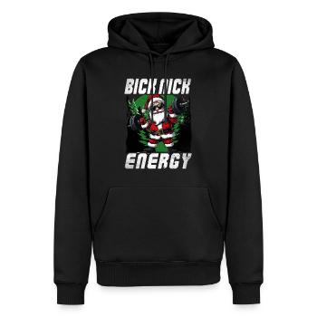 Big Nick Energy Lustiger Weihnachtsmann Weihnachte - Männer Premium Bio Hoodie - Schwarz - Vorne - Nico (187cm)