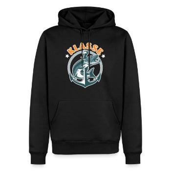 Hecht Angler KLASSE HECHT Lustiges Hecht Angeln - Männer Premium Bio Hoodie - Schwarz - Vorne - Nico (187cm)