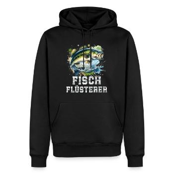 Angler Outfit Angeln Hobby - Männer Premium Bio Hoodie - Schwarz - Vorne - Nico (187cm)