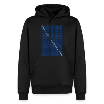 Angler ZANDER FISCHERMANN Lustiges Angeln - Männer Premium Bio Hoodie - Schwarz - Vorne - Nico (187cm)