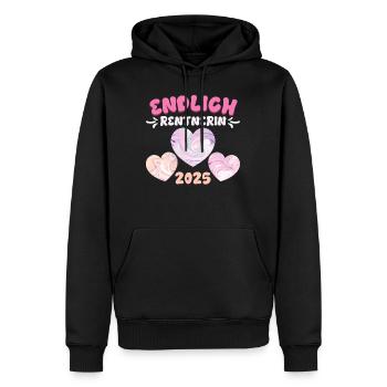 Rente ENDLICH RENTNERIN 2025 Großmutter Omi - Männer Premium Bio Hoodie - Schwarz - Vorne - Nico (187cm)