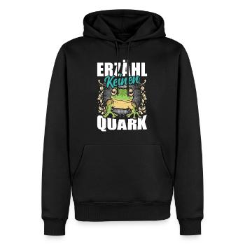 Froschkostüm Karneval ERZÄHL KEINEN QUARK Lustig - Männer Premium Bio Hoodie - Schwarz - Vorne - Nico (187cm)