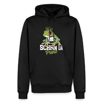 Karneval Kostüm Party SCHBIN DA PRINZ Lustiges - Männer Premium Bio Hoodie - Schwarz - Vorne - Nico (187cm)
