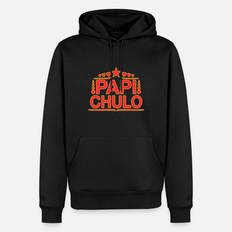 Papi Chulo - Latino Style Design - Sweat à capuche Premium bio Homme - noir