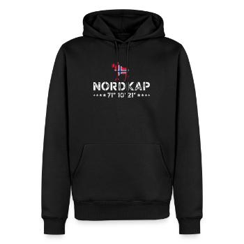 Norway Norway Norge Scandinavia North Cape - Men’s Premium Organic Hoodie - black - Front - Nico (187cm)
