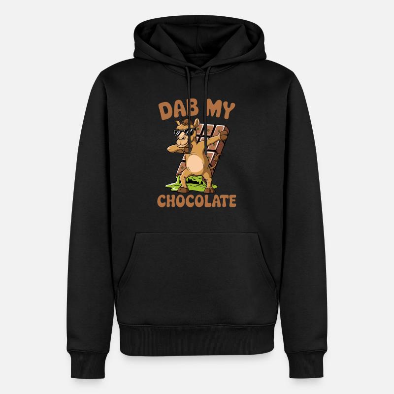 Dubai Dab my Chocolate - Männer Premium Bio Hoodie - Schwarz