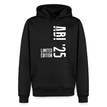 ABI 2025 Abitur Abschluss Lustiges Abiturienten - Männer Premium Bio Hoodie - Schwarz - Vorne - Nico (187cm)