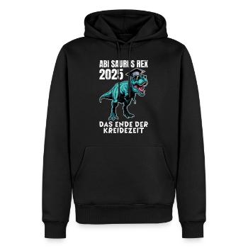 ABI SAURUS REX 2025 DAS ENDE DER KREIDEZEIT Lustig - Männer Premium Bio Hoodie - Schwarz - Vorne - Nico (187cm)