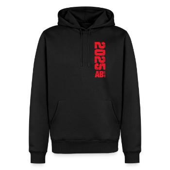 ABI 2025 Abitur Abschluss Lustiges Abiturienten - Männer Premium Bio Hoodie - Schwarz - Vorne - Nico (187cm)