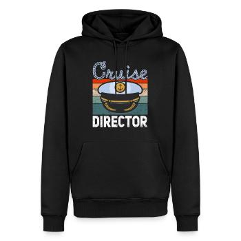 Kreuzfahrt Kreuzfahrtdirektor Directeur de croisière - Sweat à capuche Premium bio Homme - noir - Devant - Nico (187cm)