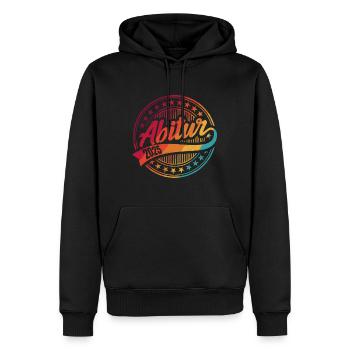 ABI 2025 Abitur Abschluss Lustiges Abiturienten - Männer Premium Bio Hoodie - Schwarz - Vorne - Nico (187cm)
