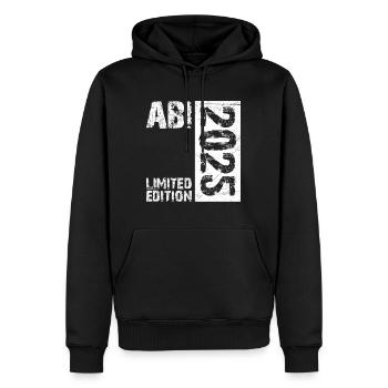 ABI 2025 Abitur Abschluss Lustiges Abiturienten - Männer Premium Bio Hoodie - Schwarz - Vorne - Nico (187cm)