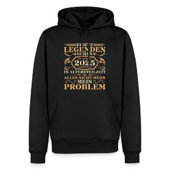 Altersteilzeit 2025 Kollege Angehende Rente - Männer Premium Bio Hoodie - Schwarz - Vorne - Nico (187cm)