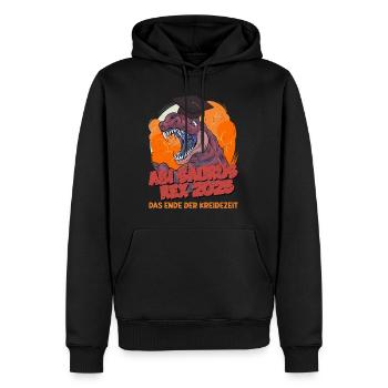 Abitur ABI SAURUS REX 2025 Abitur Lustiges - Männer Premium Bio Hoodie - Schwarz - Vorne - Nico (187cm)